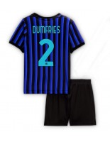 Inter Milan Denzel Dumfries #2 Domácí dres pro děti 2025-26 Krátký Rukáv (+ trenýrky)